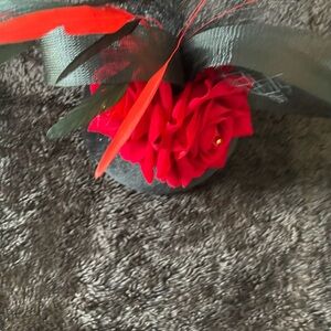 COPY - Kentucky Derby Fascinator hat, red roses
